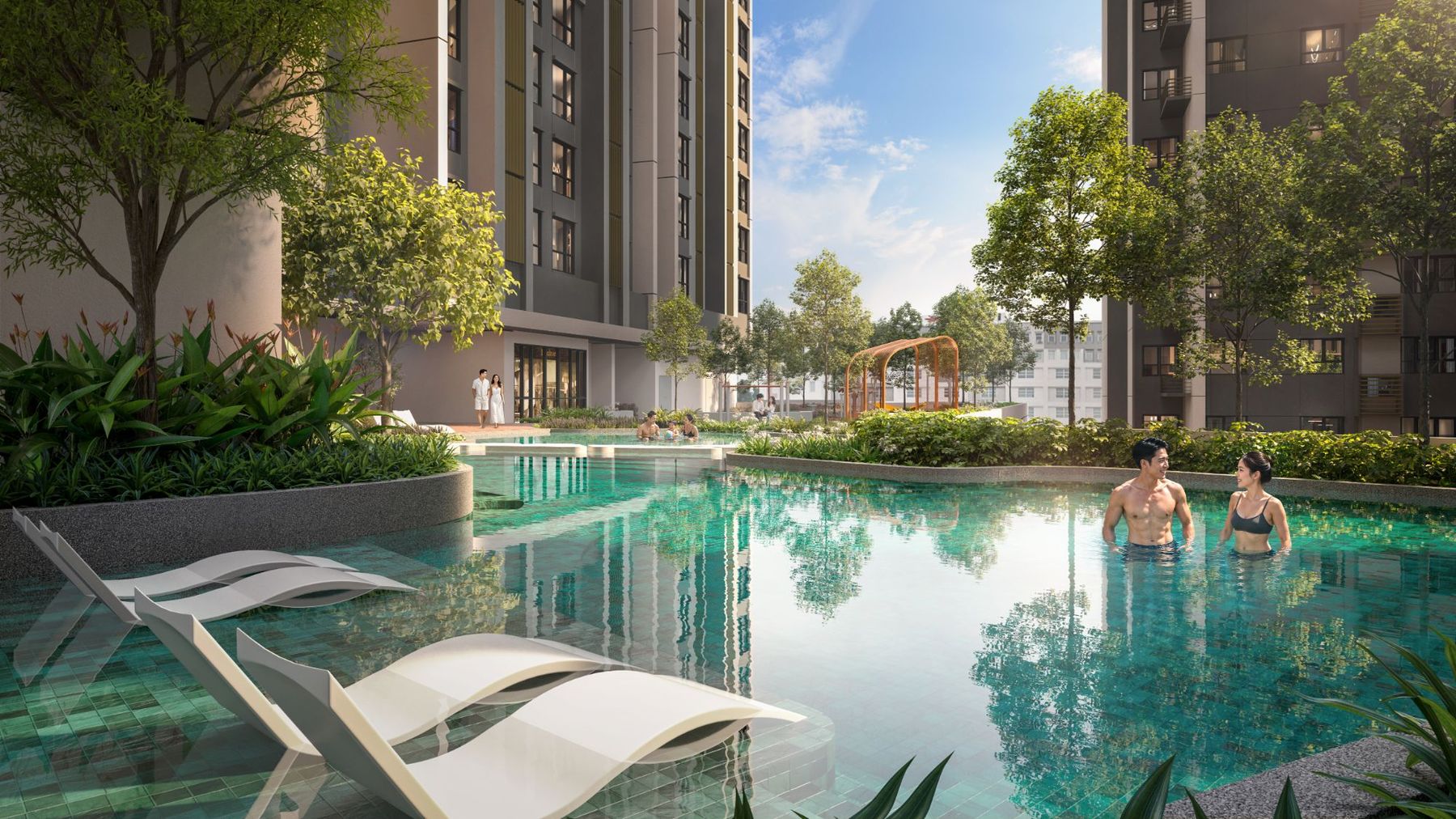 Resort-style pool