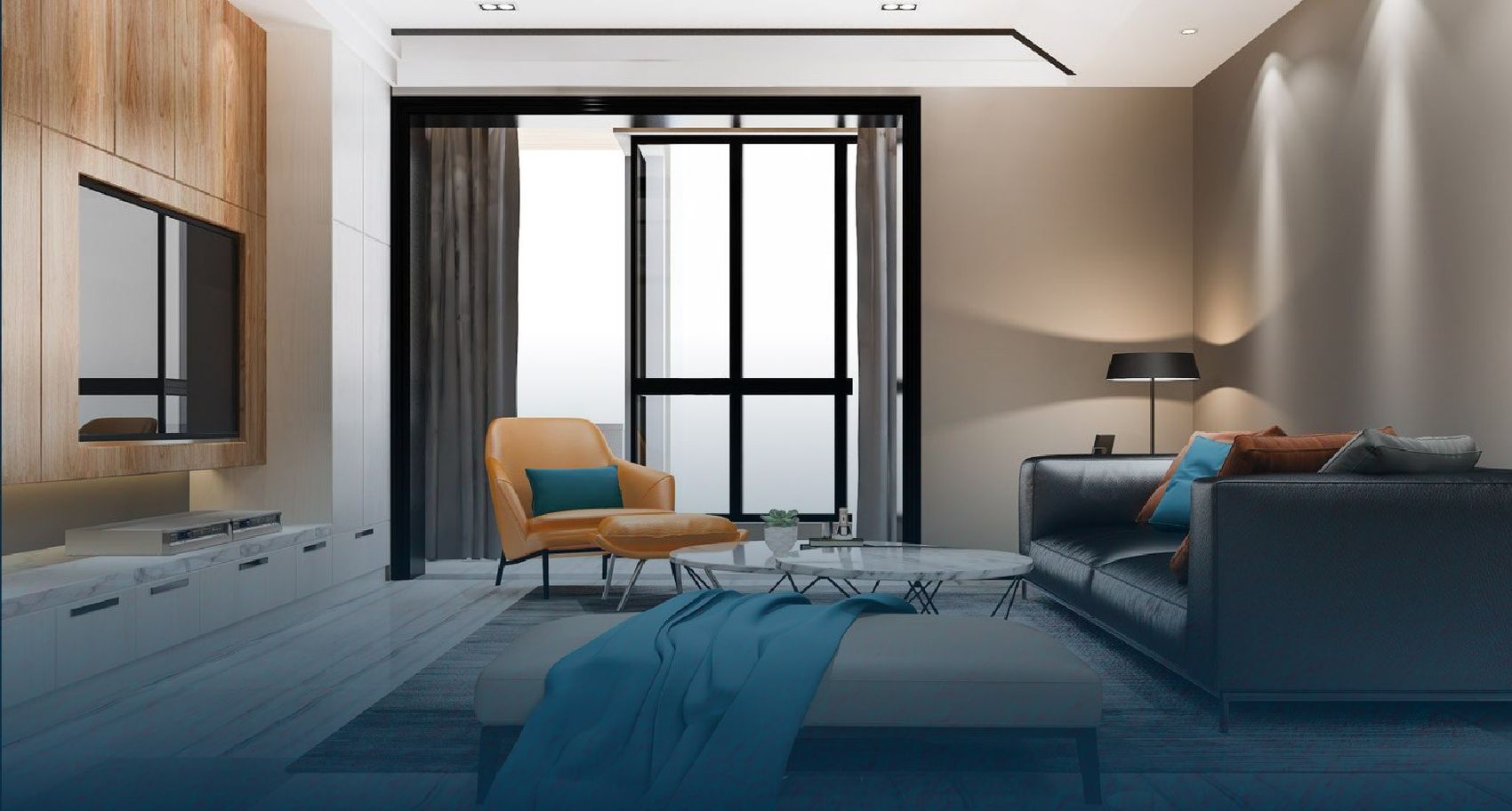 Serviced suite interior