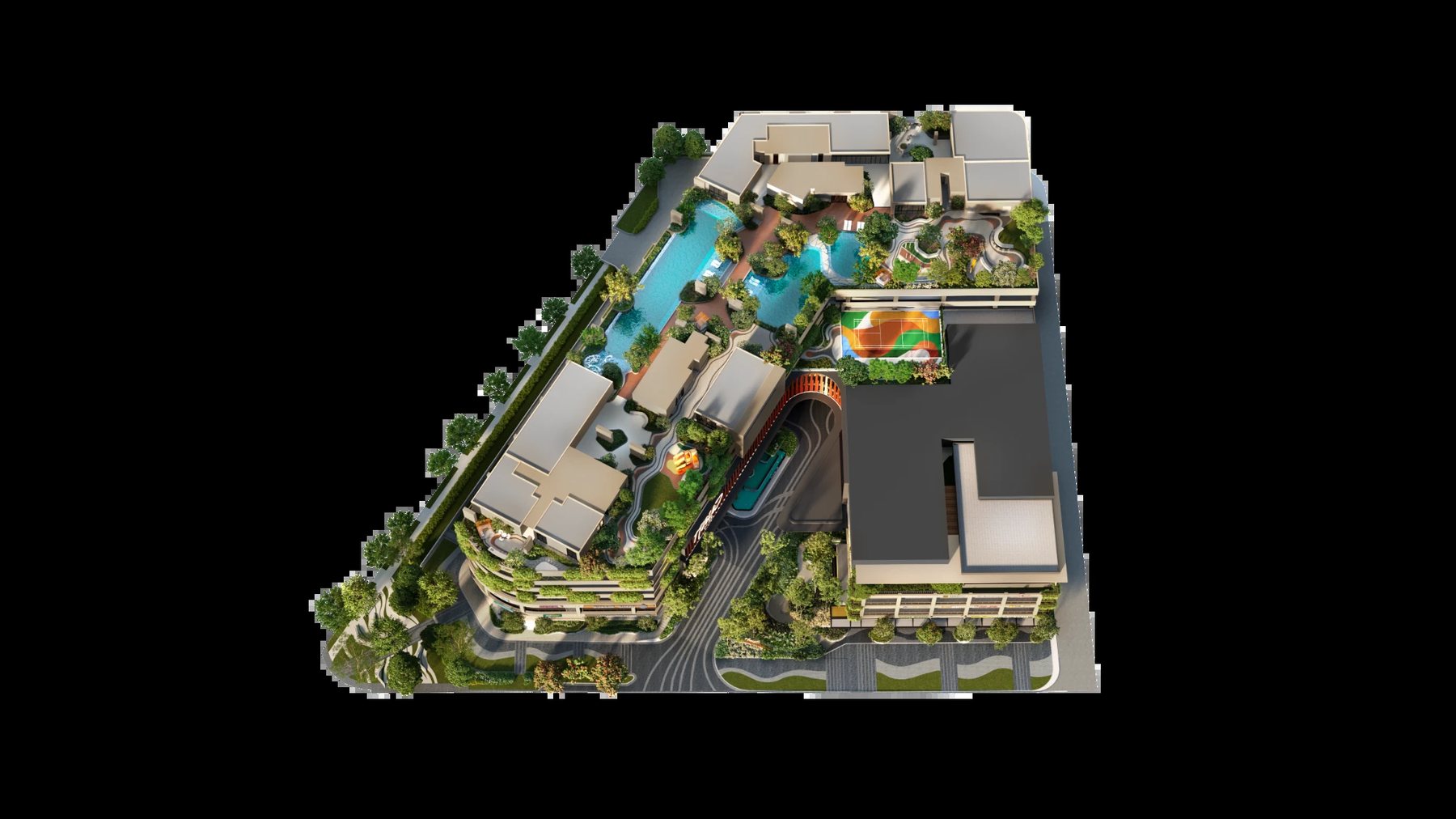 Haus on 15 site plan — facilities overview